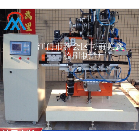 二軸條刷一鉆一植平毛一體機